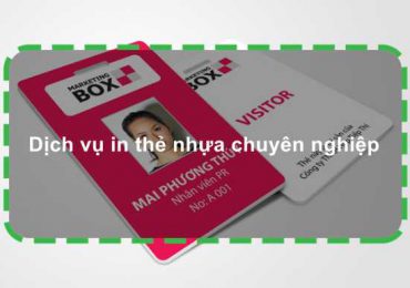 Dịch vụ in thẻ nhựa chuyên nghiệp