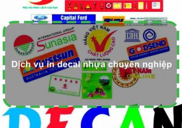 Dịch vụ in decal nhựa chuyên nghiệp