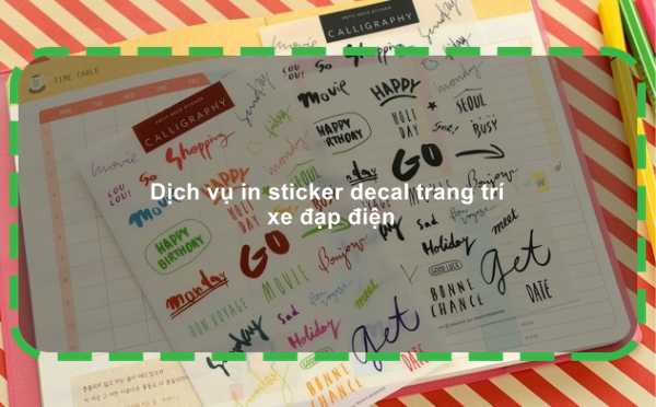 Dịch vụ in sticker decal trang trí xe đạp điện