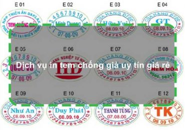 Dịch vụ in tem chống giả uy tín giá rẻ