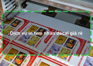 Dịch vụ in tem nhãn decal giá rẻ