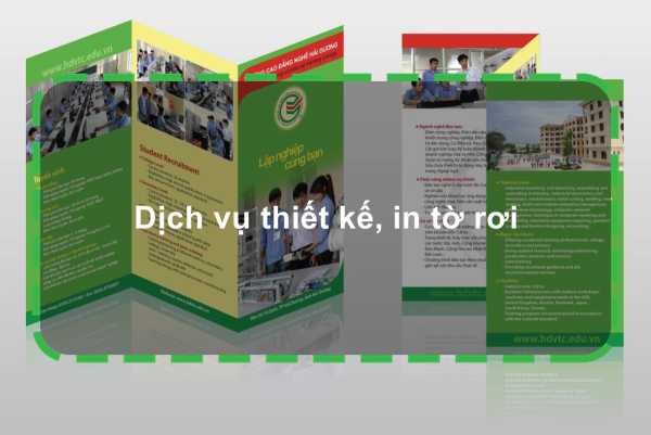 Dịch vụ thiết kế, in tờ rơi