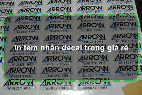 In tem nhãn decal trong giá rẻ